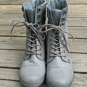 Guess embellished combat boots